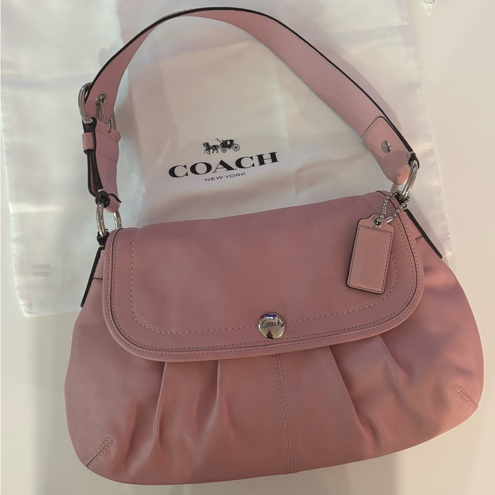 Coach Pink Leather Soho Hobo Shoulder Bag